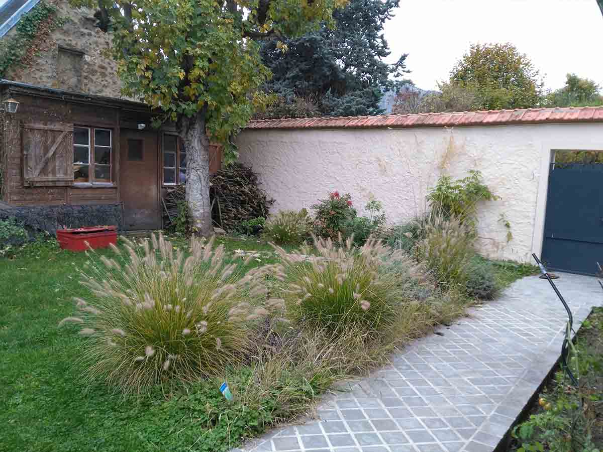 Jardin et couleurs terrasse