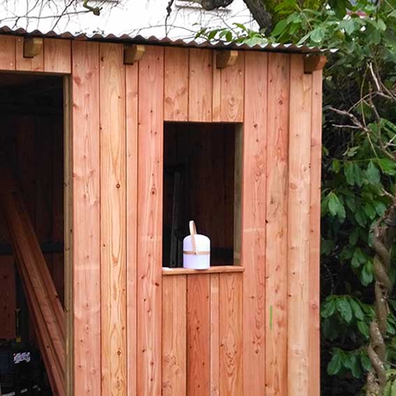 construction de cabane de jardin